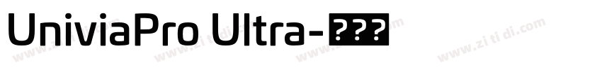 UniviaPro Ultra字体转换